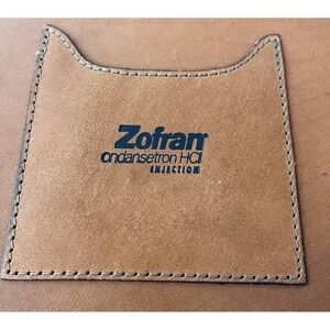 Hartmann Brown Leather Portfolio Organizer Notebook Zofran Pharmaceutical Rep